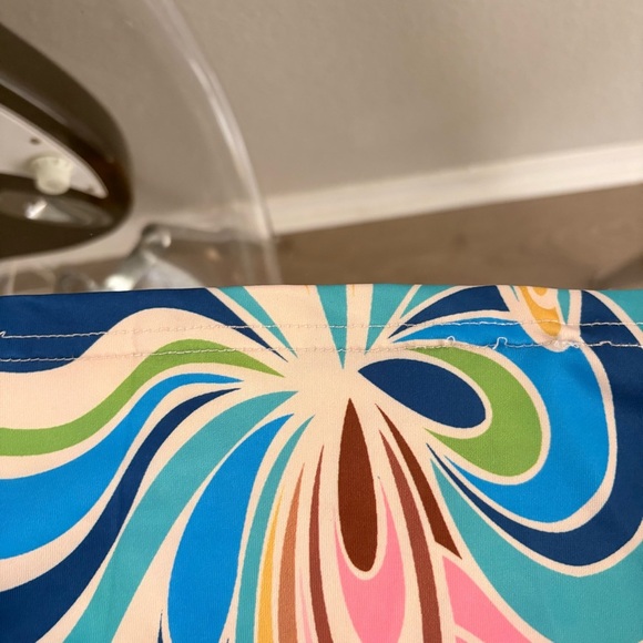 Blue and Green Abstract Women Swim Coverup by HalfHeart - Picture 11 of 11